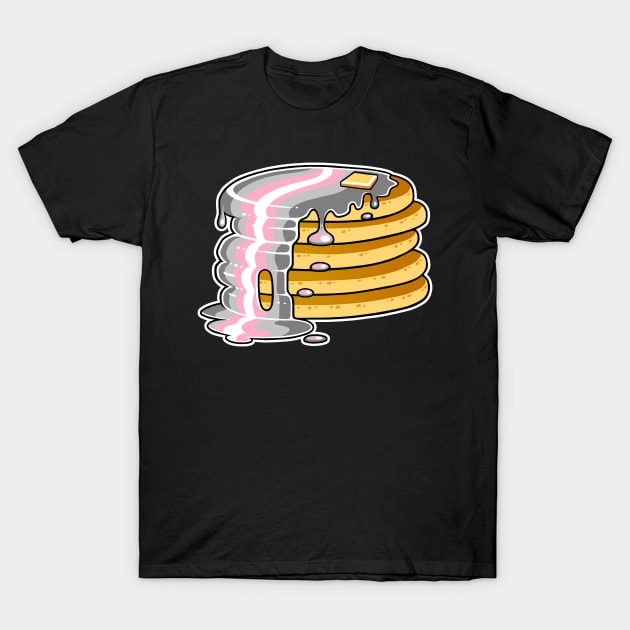 Demigirl Pride Pancakes LGBT T-Shirt by FlannMoriath